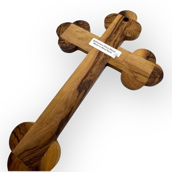 Olive Wood Cross Crucifix Religious Wall Hanging Bethlehem Handmade Christian - Picture 3 of 6